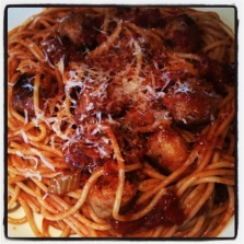 Sausage Polpetti Spaghetti